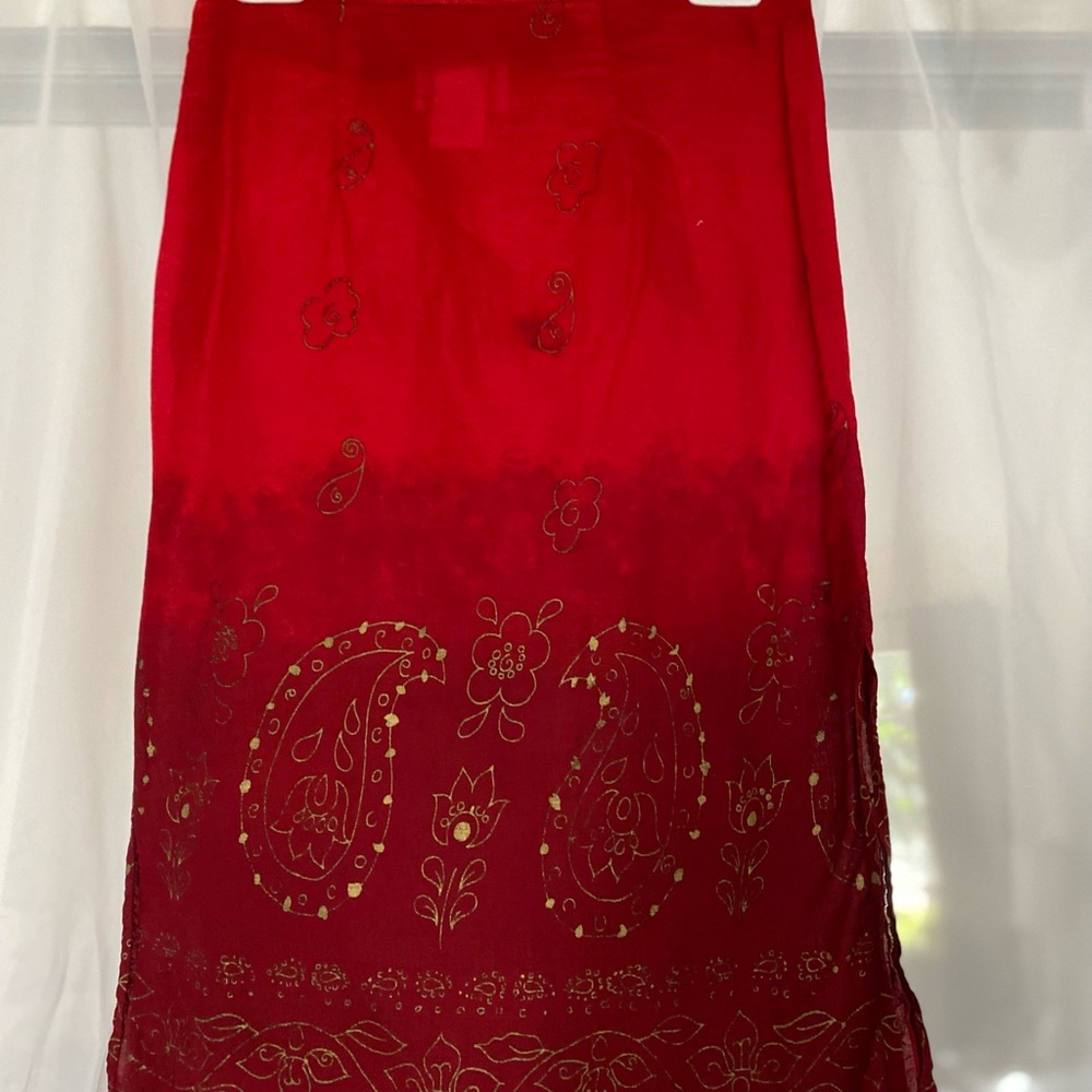Red skirt